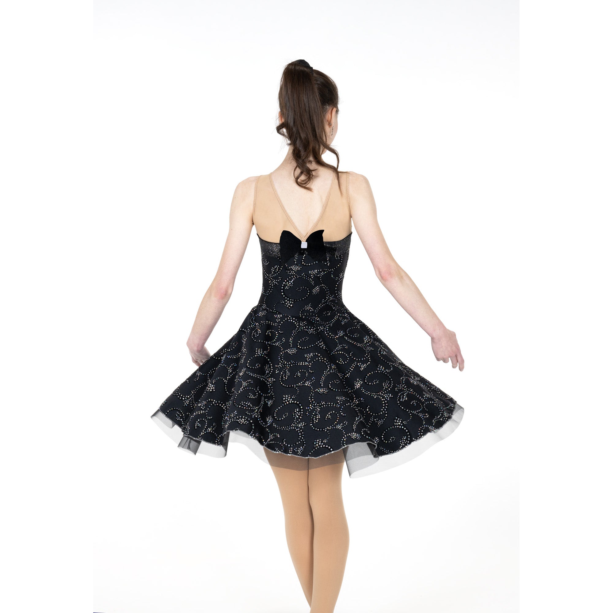 Jerry's Swishy Swing #120 Dance Skating Dress - Black