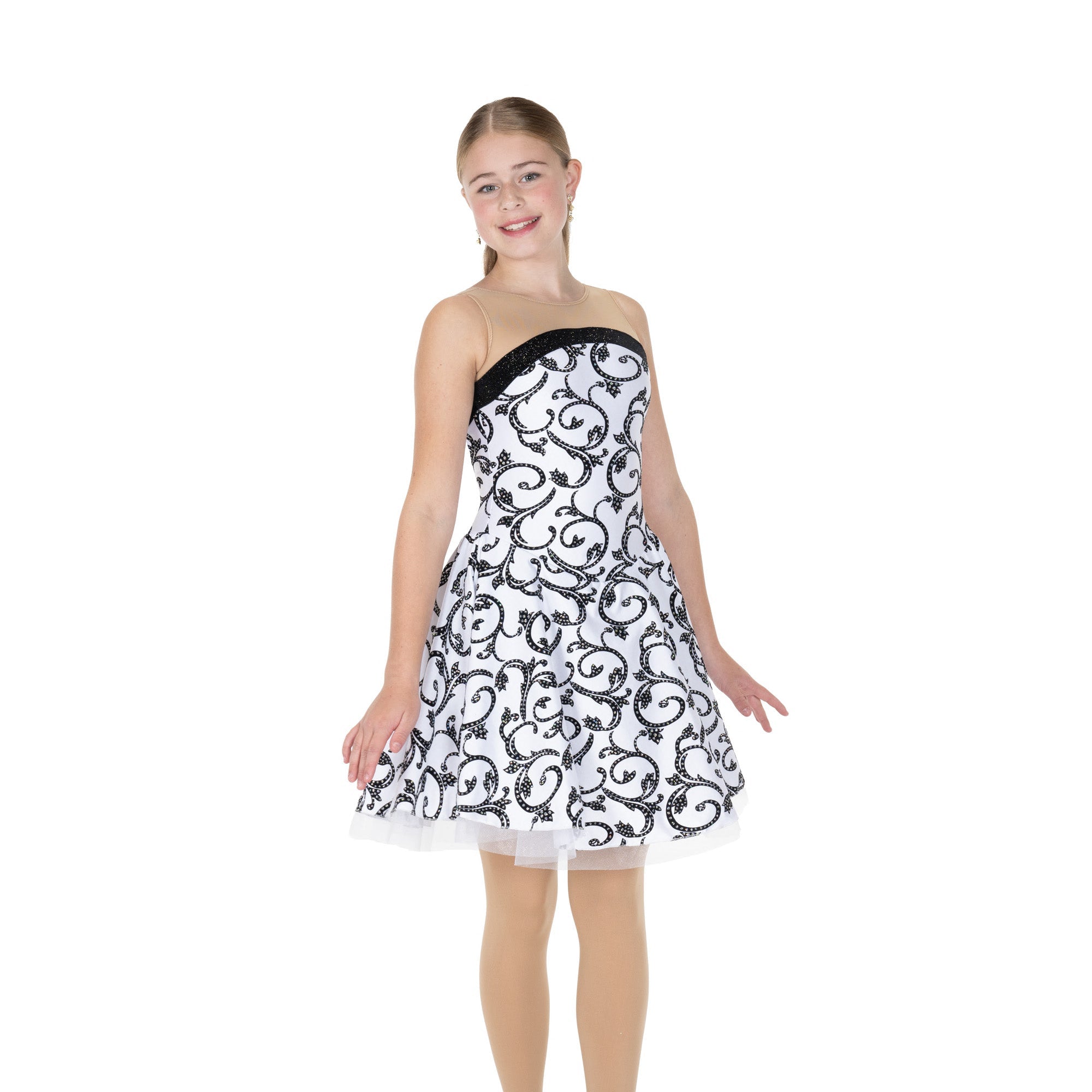 Jerry's Swishy Swing #120 Dance Skating Dress - White
