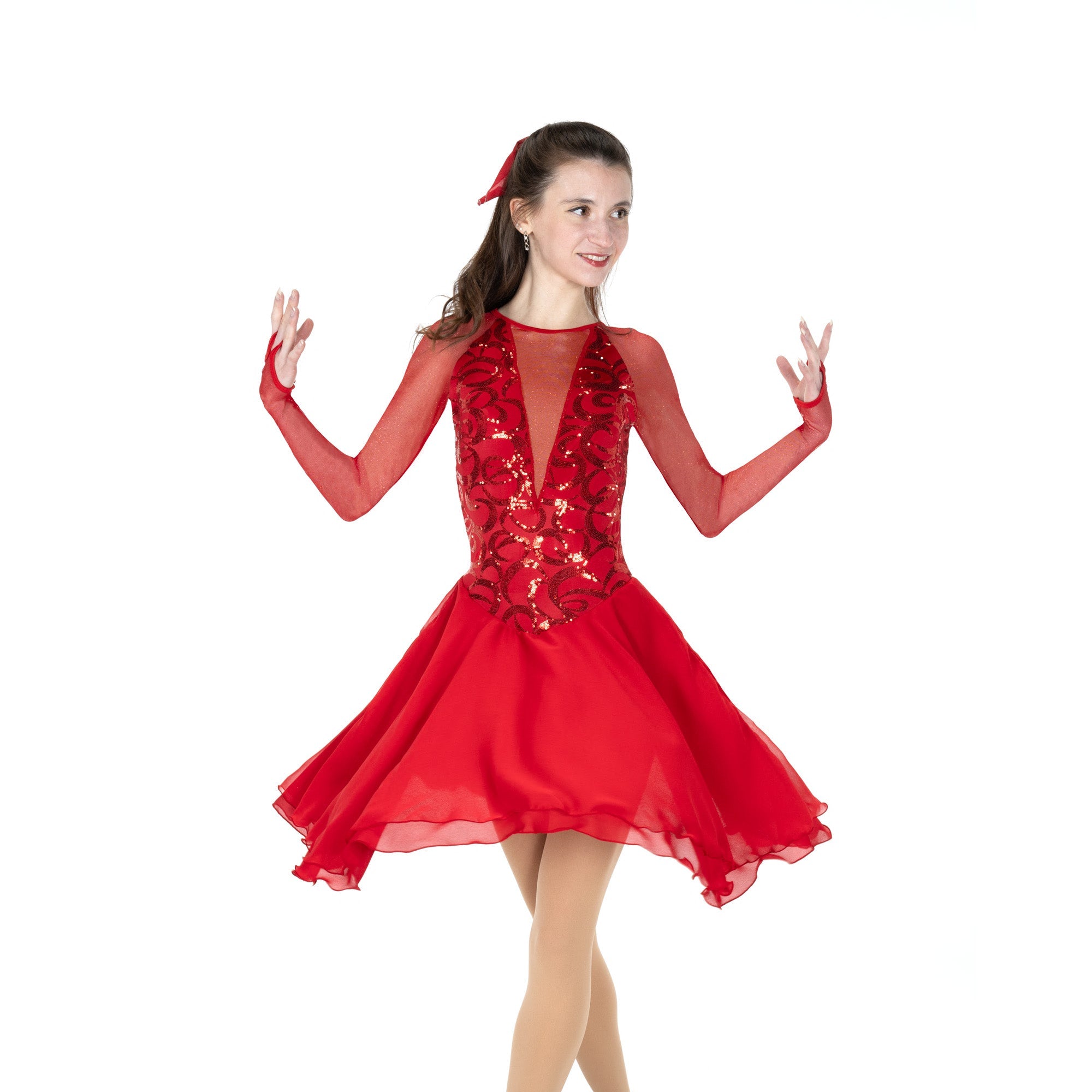 Jerry's Fire & Foxtrot #131  Dance Skating Dress