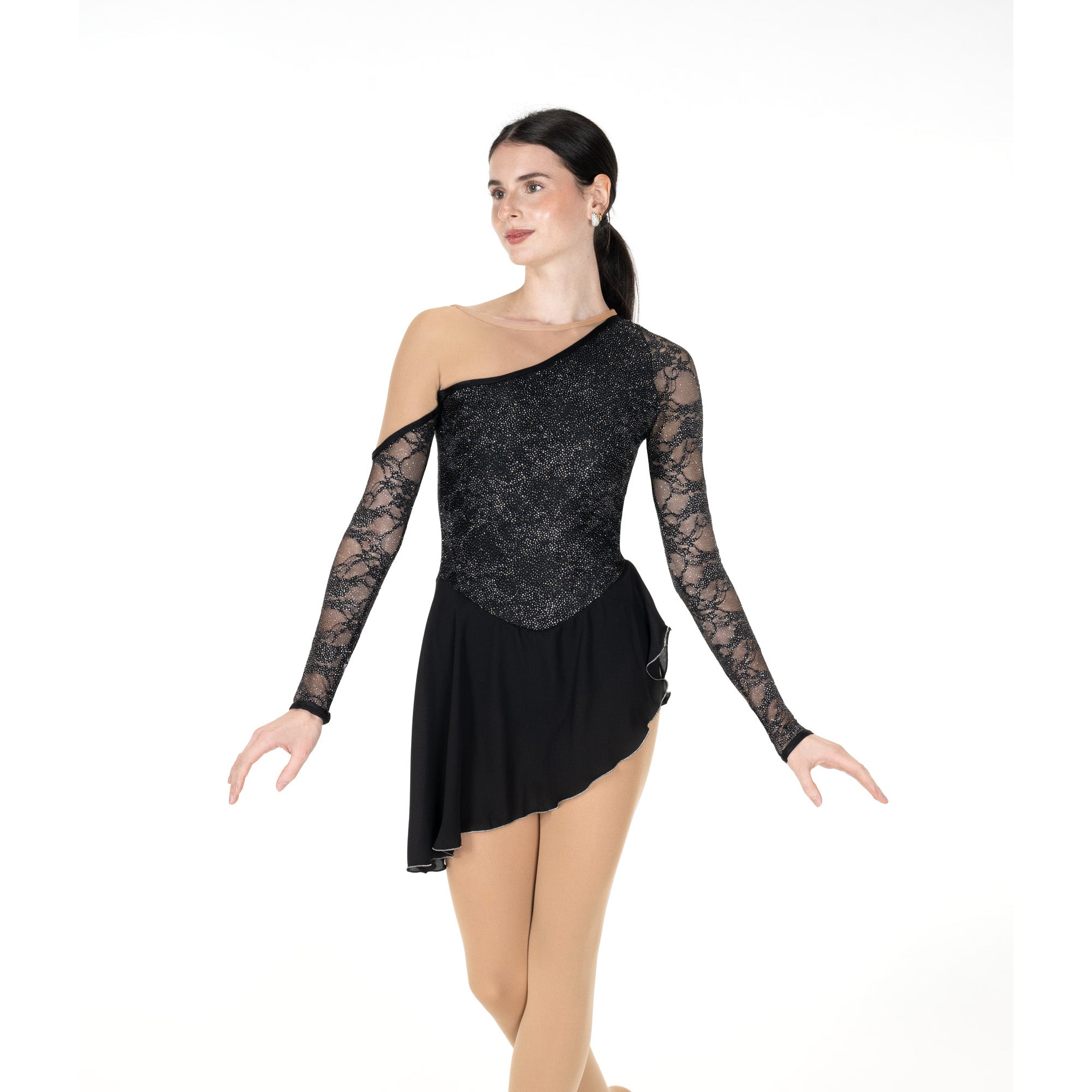 Jerry's Bare Shoulder #220 Skating Dress - Black