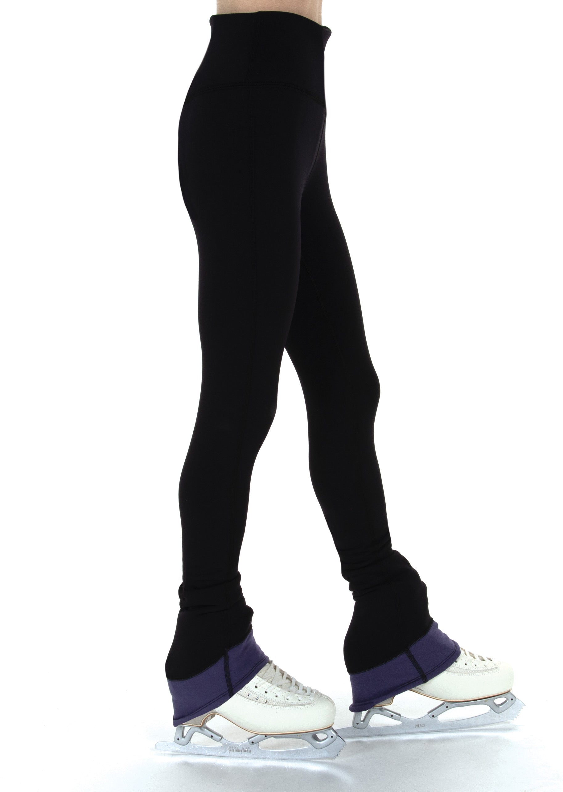 Jerry's High Waist Banded Fleece Skating Pants - Purple Dusk