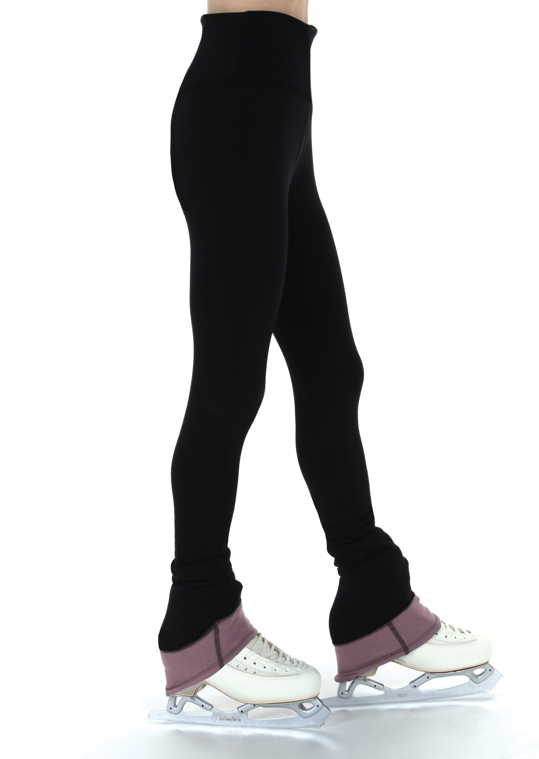 Jerry's High Waist Banded Fleece Skating Pants - Rose Mauve