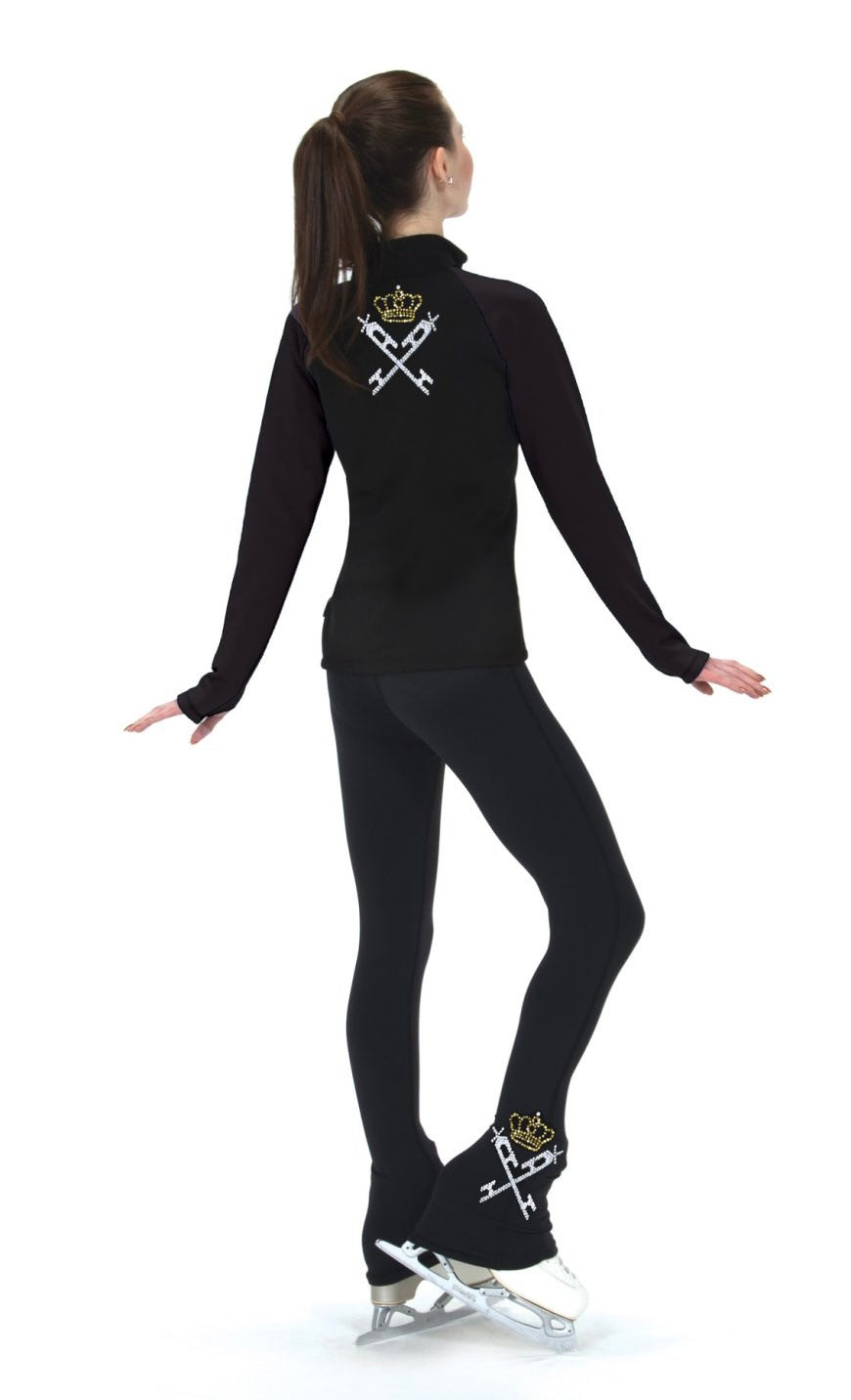 Jerry's Crossed Blades Fleece Skating Jacket - Gold Crown