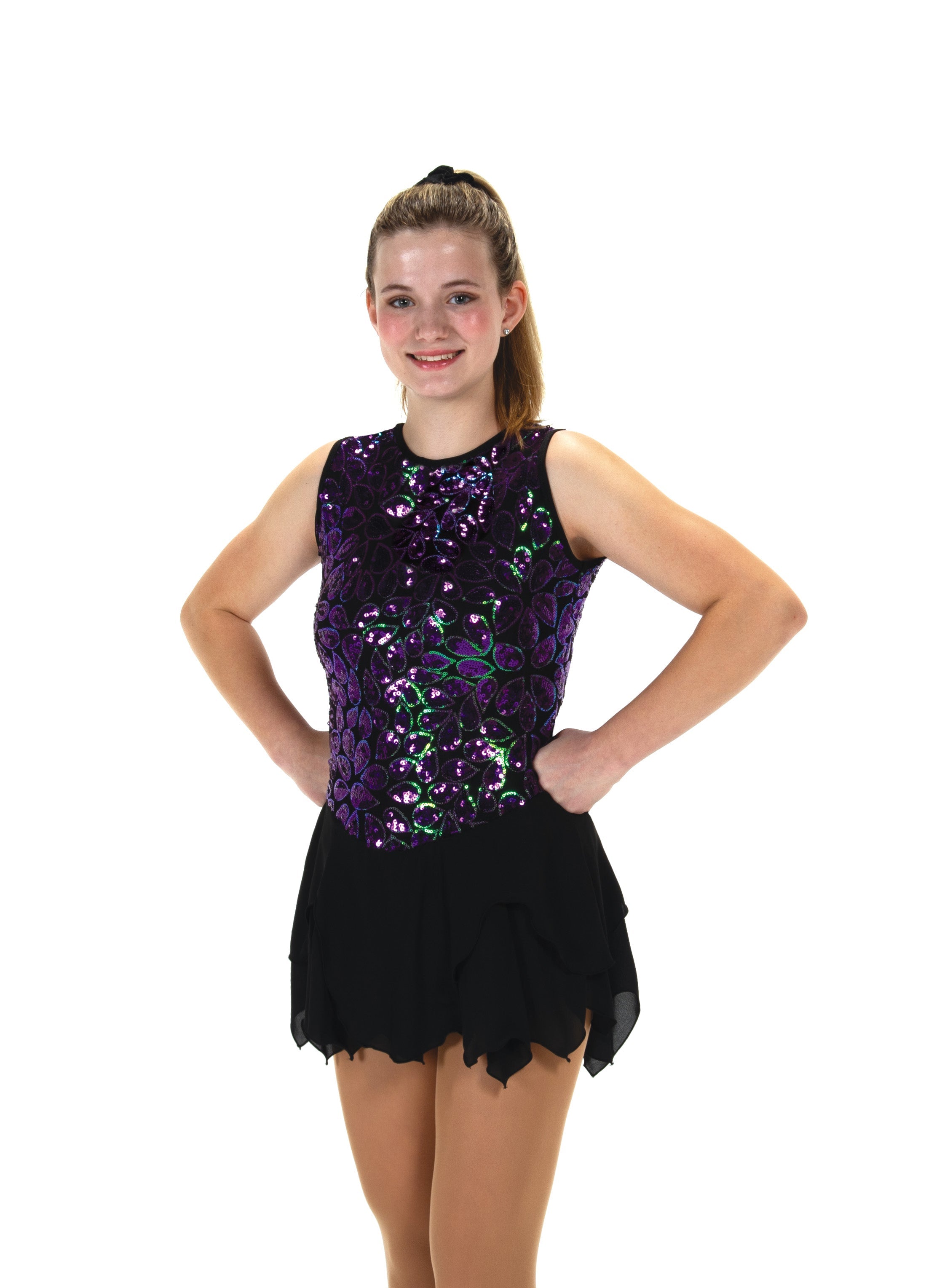 Jerry's Ready to Ship Petals of Sequins #571 Skating Dress