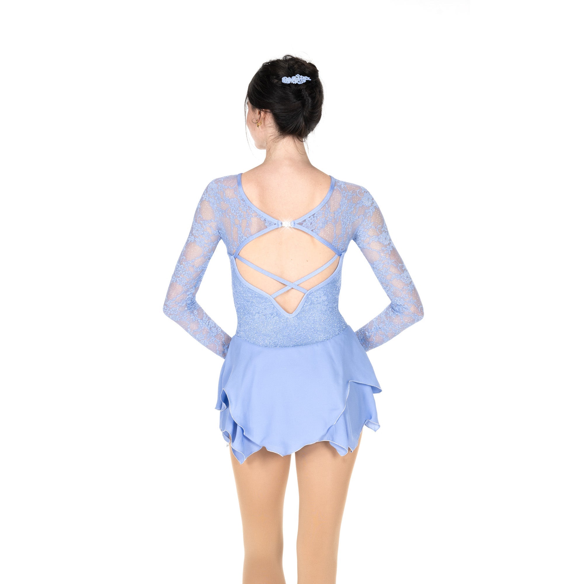 Jerry's Lady in Lace #597 Skating Dress - Wine Sparkle