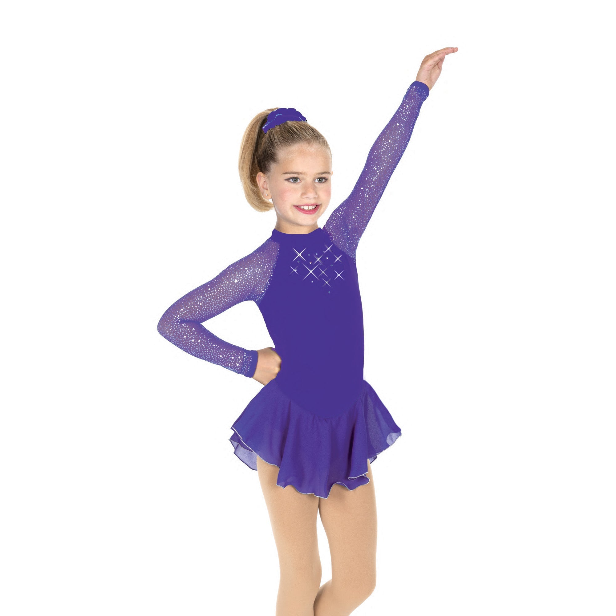 Jerry's Starbrite #646 Beaded Skating Dress - Concord Purple