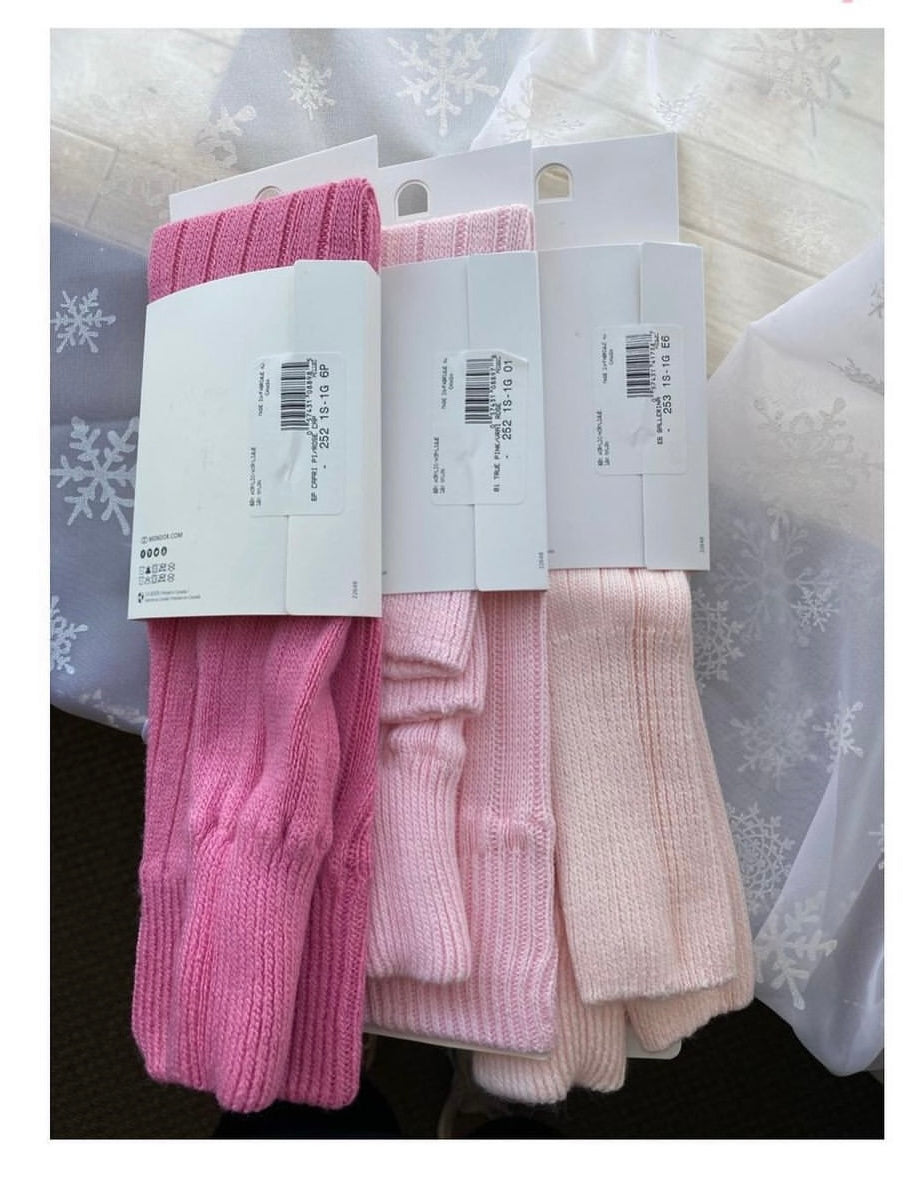 Mondor 20" Acrylic 1x5 Rib Knit Stirrup Legwarmers - 10 Colors