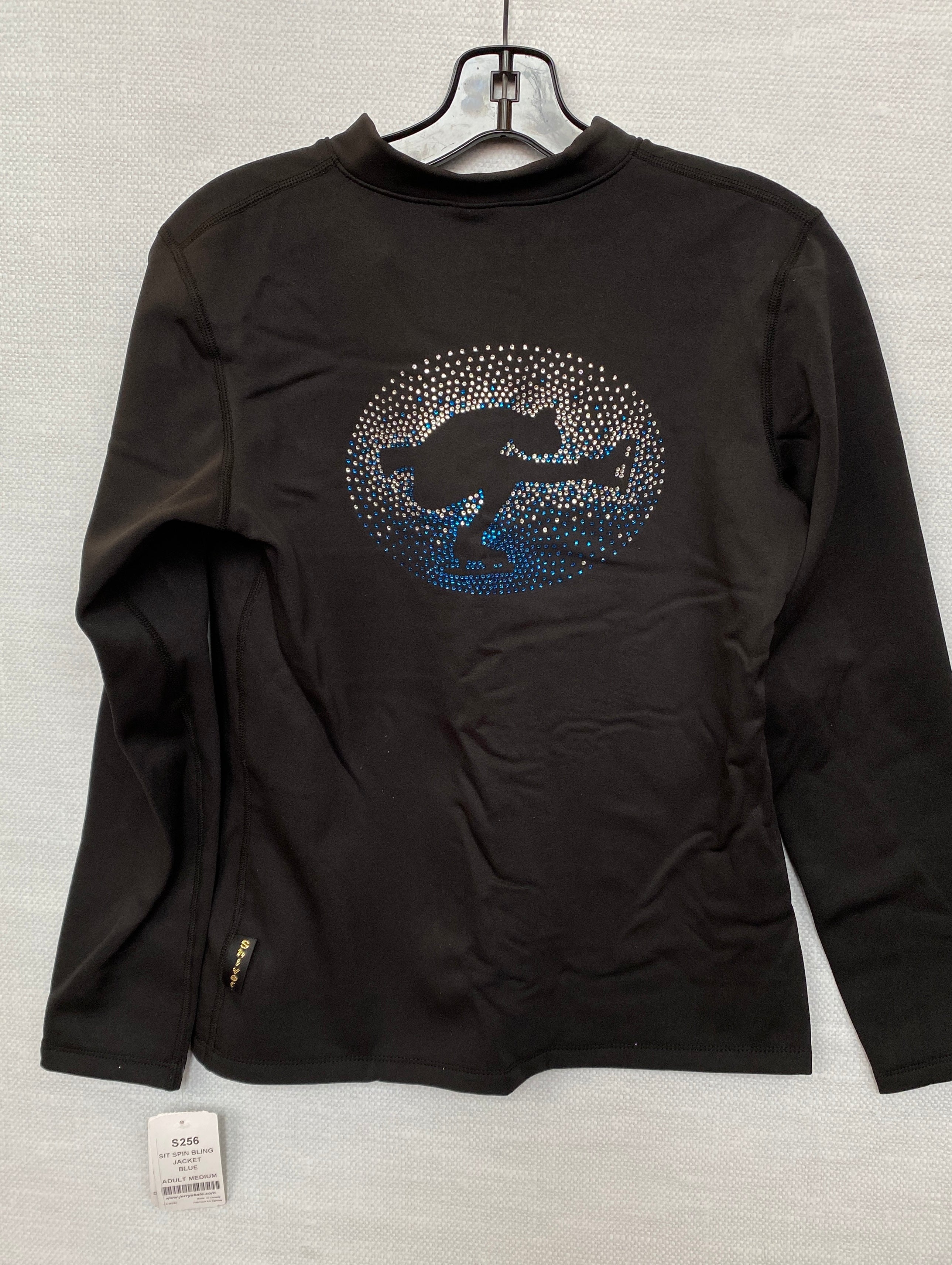 Jerry's Ready to Ship Sit Spin Beaded Fleece Jacket - Blue