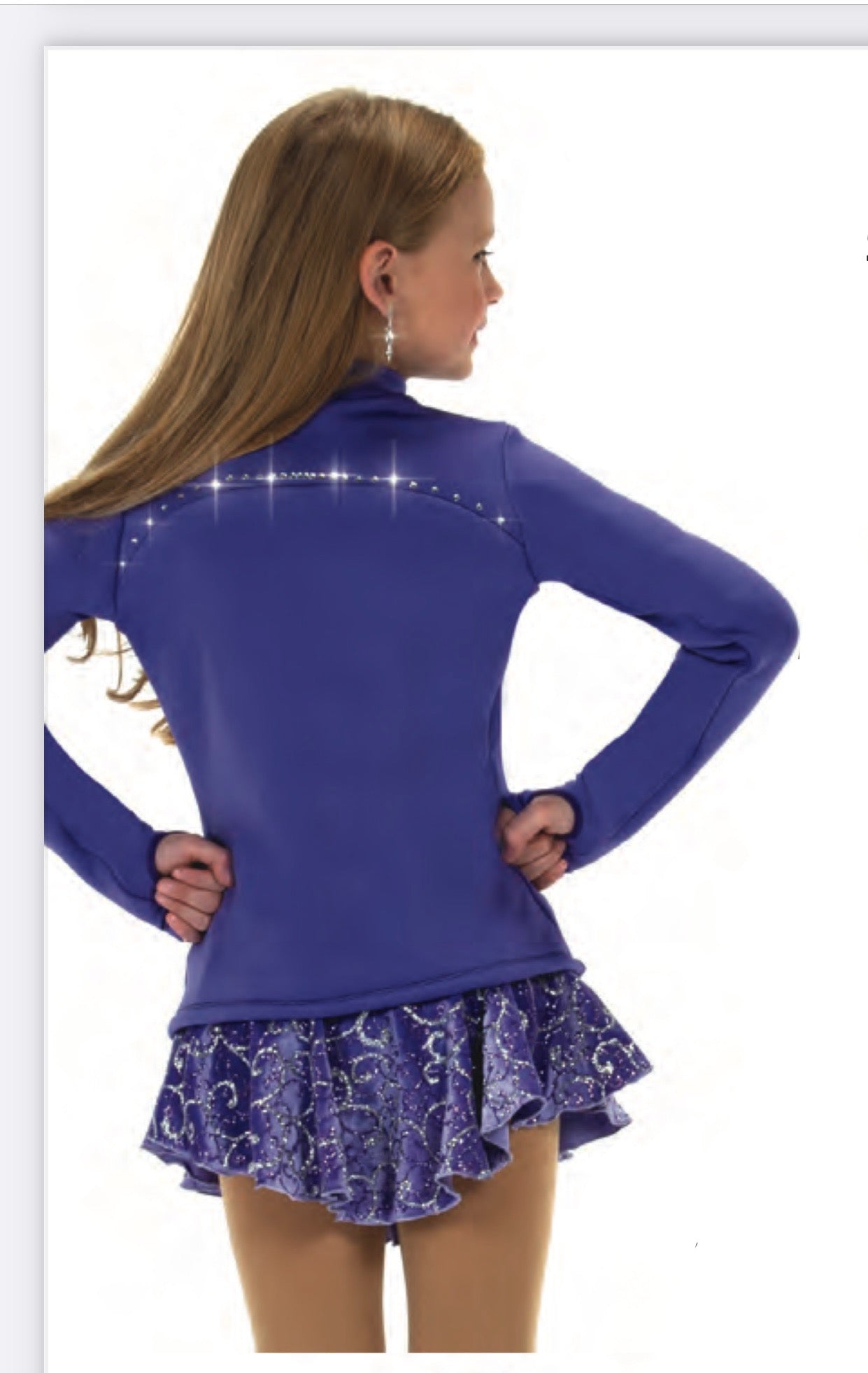 Jerry's Sparkle Seam Fleece Skating Jacket - Purple