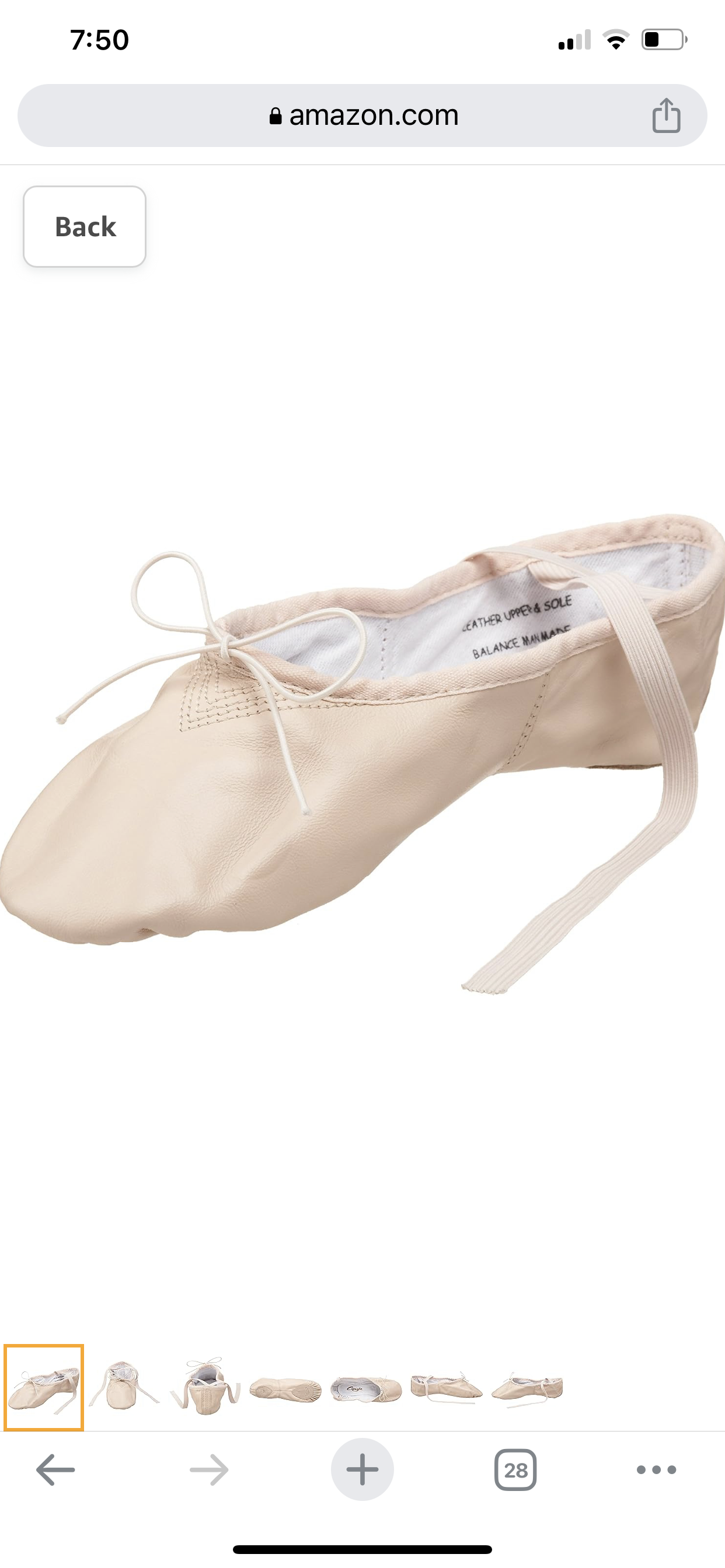 Capezio Ready to Ship Leather Cobra Ballet Shoes - Pink