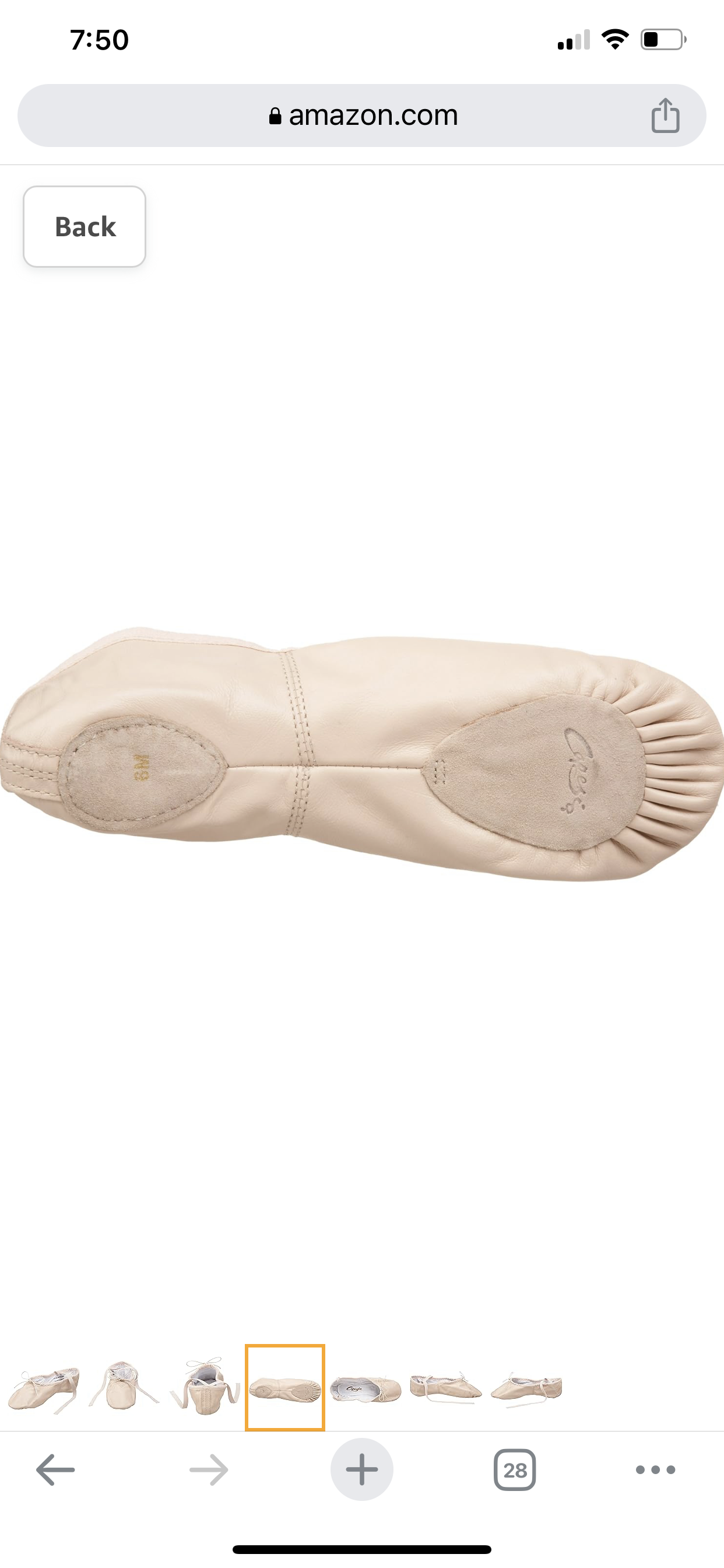 Capezio Ready to Ship Leather Cobra Ballet Shoes - Pink