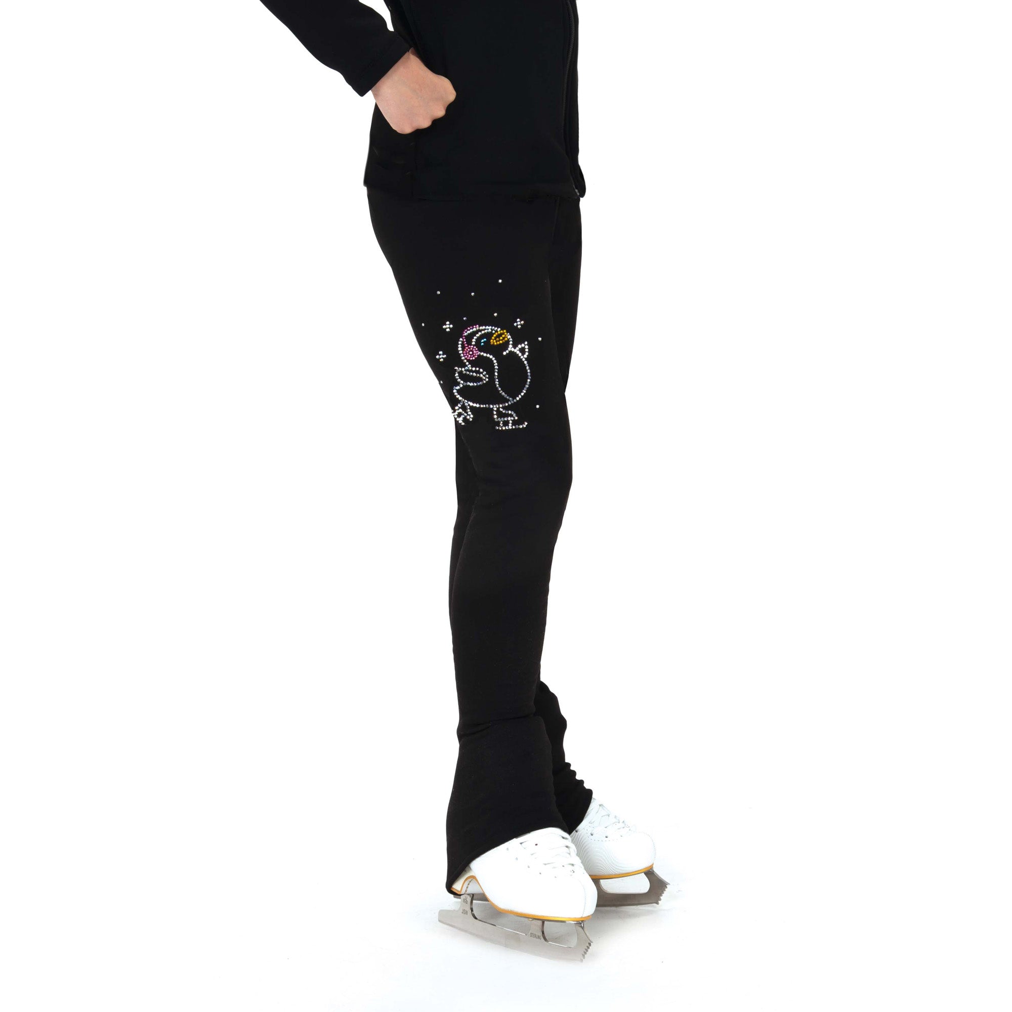 Jerry's Ready to Ship Skating Critter Crystal Fleece Pants - Penguin