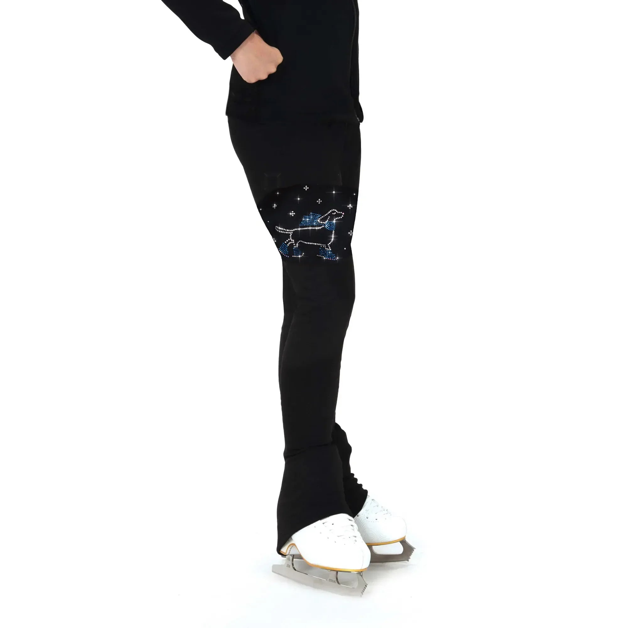 Jerry's Skating Critter Crystal Fleece Pants - Skating Doggy