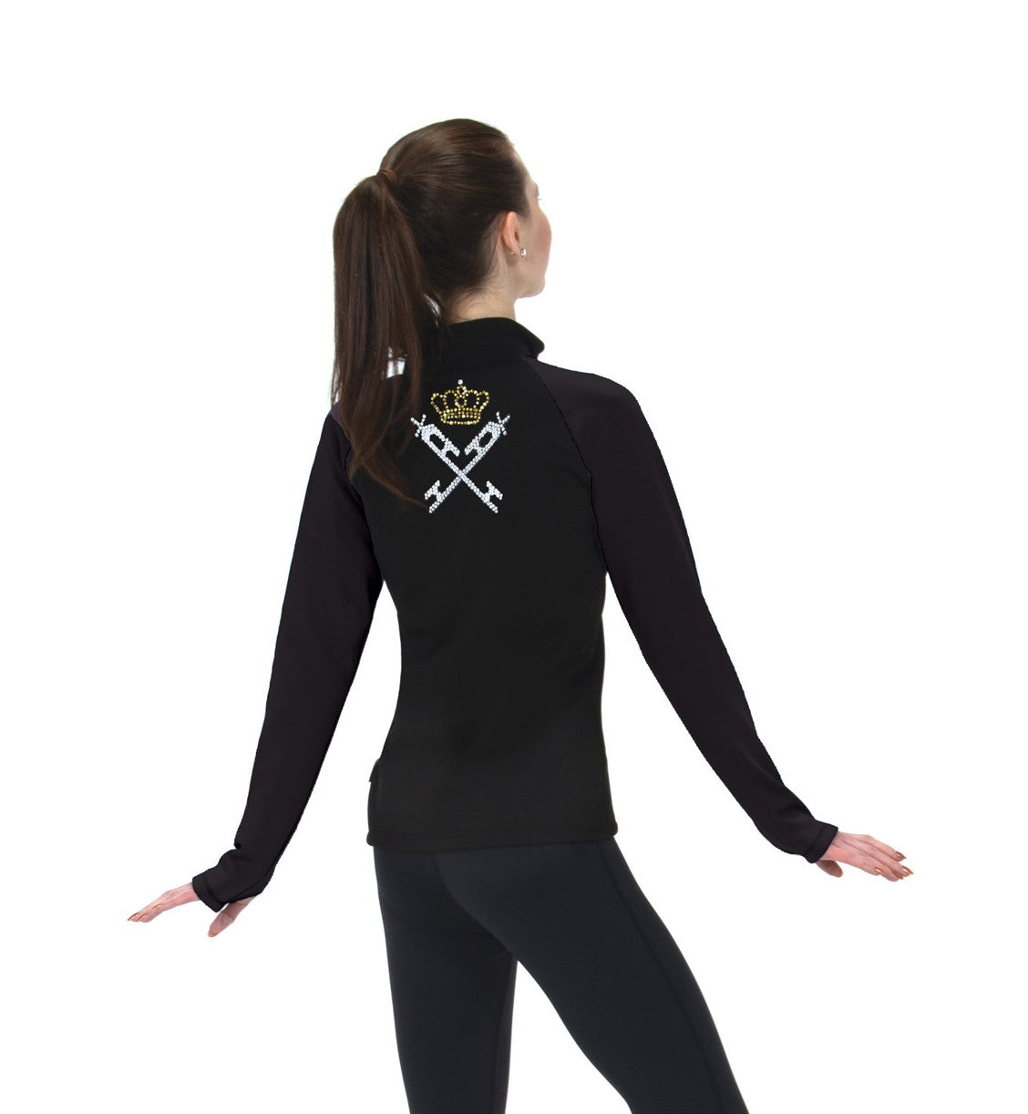Jerry's Crossed Blades Fleece Skating Jacket - Gold Crown