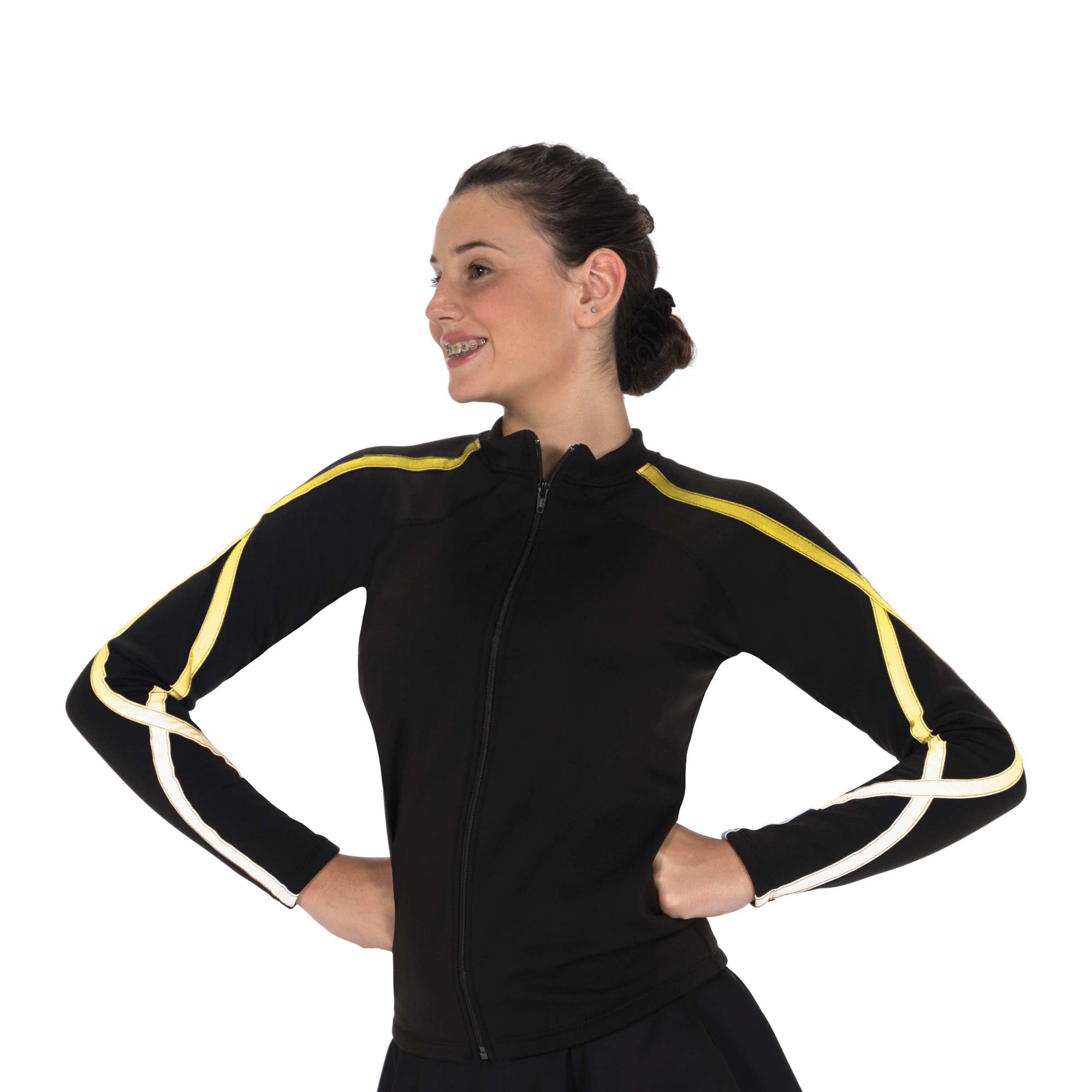 Jerry's Ready to Ship Ice Ribbon Fleece Skating Jacket - Lemon Ice