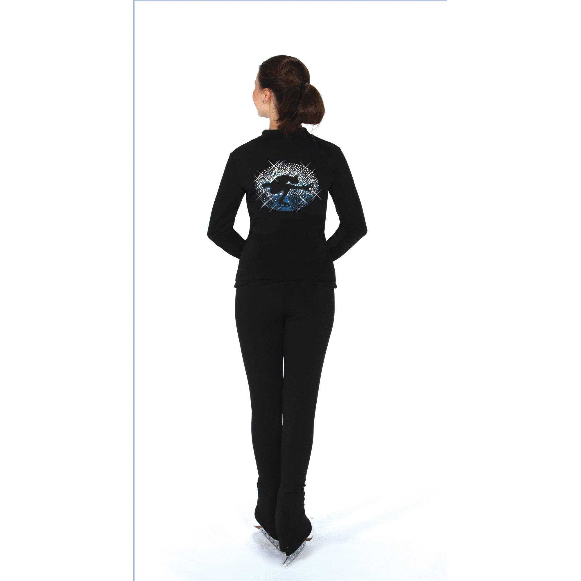 Jerry's Ready to Ship Sit Spin Beaded Fleece Jacket - Blue