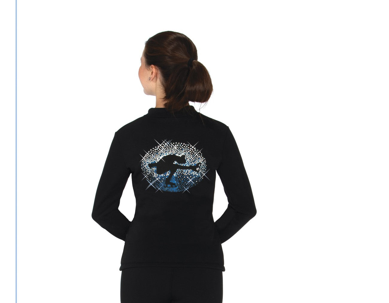 Jerry's Ready to Ship Sit Spin Beaded Fleece Jacket - Blue