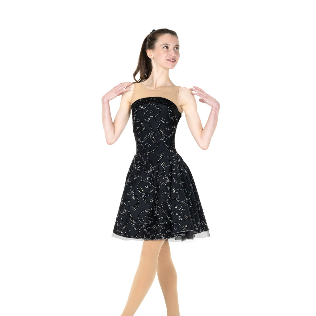 Jerry's Swishy Swing #120 Dance Skating Dress - Black