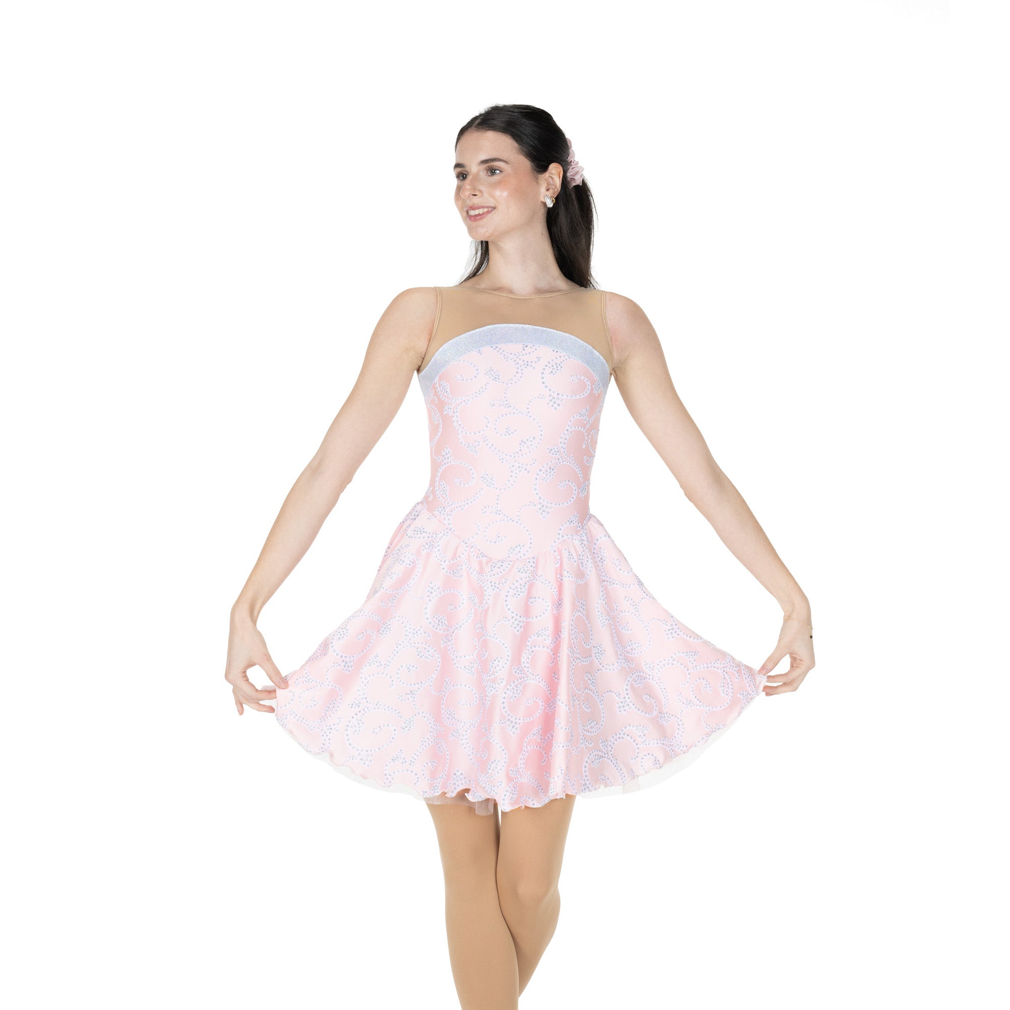 Jerry's Swishy Swing #120 Dance Skating Dress - Pearl Pink