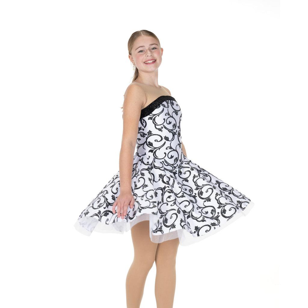 Jerry's Swishy Swing #120 Dance Skating Dress - White