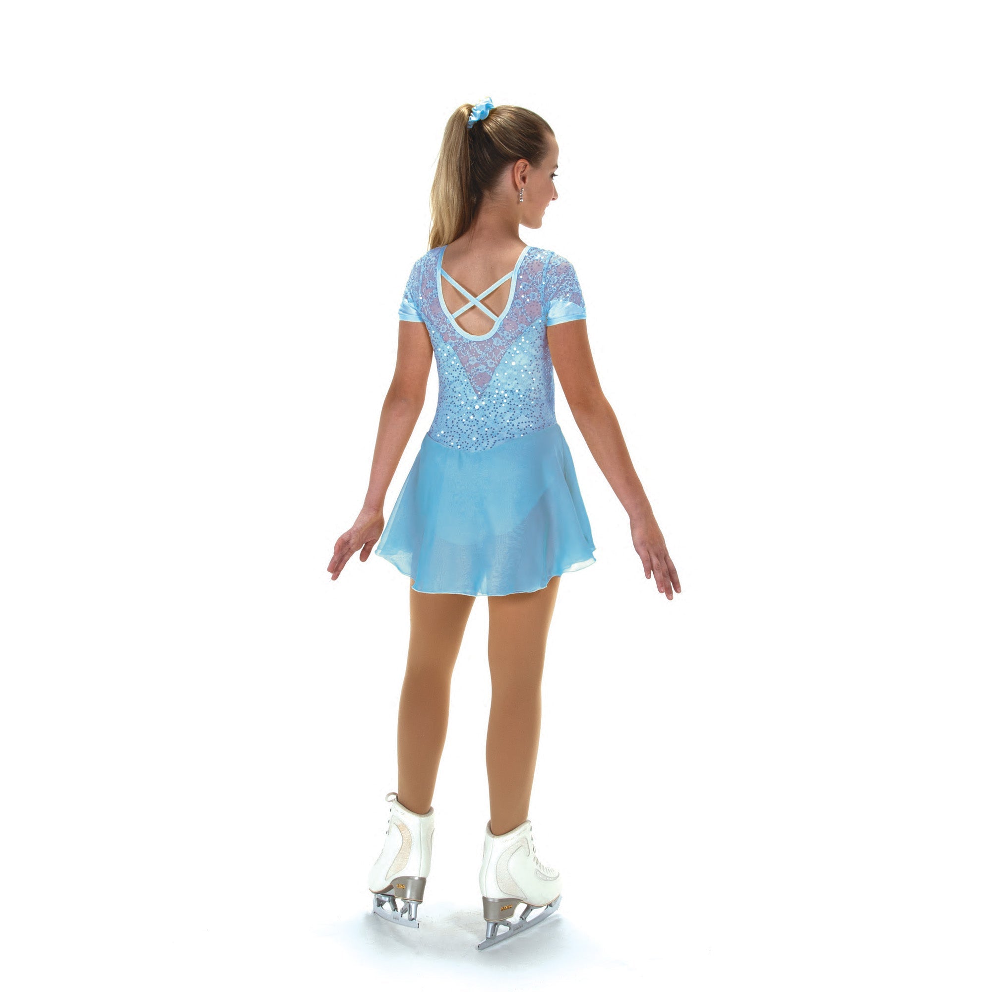 Jerry's Softly Sequins #528 Skating Dress - Crystal Blue