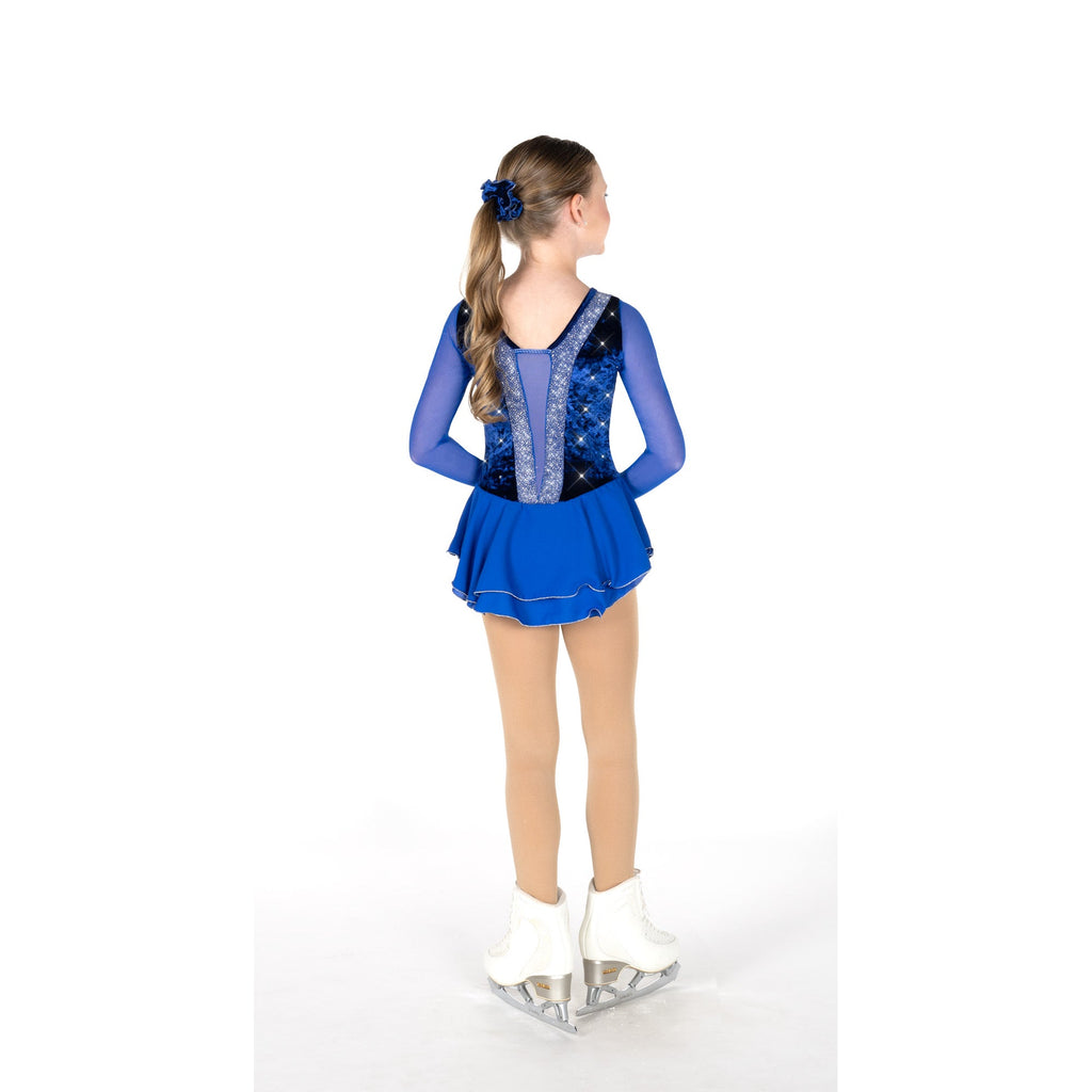 Jerry's Regency Blue #624 Beaded Skating Dress