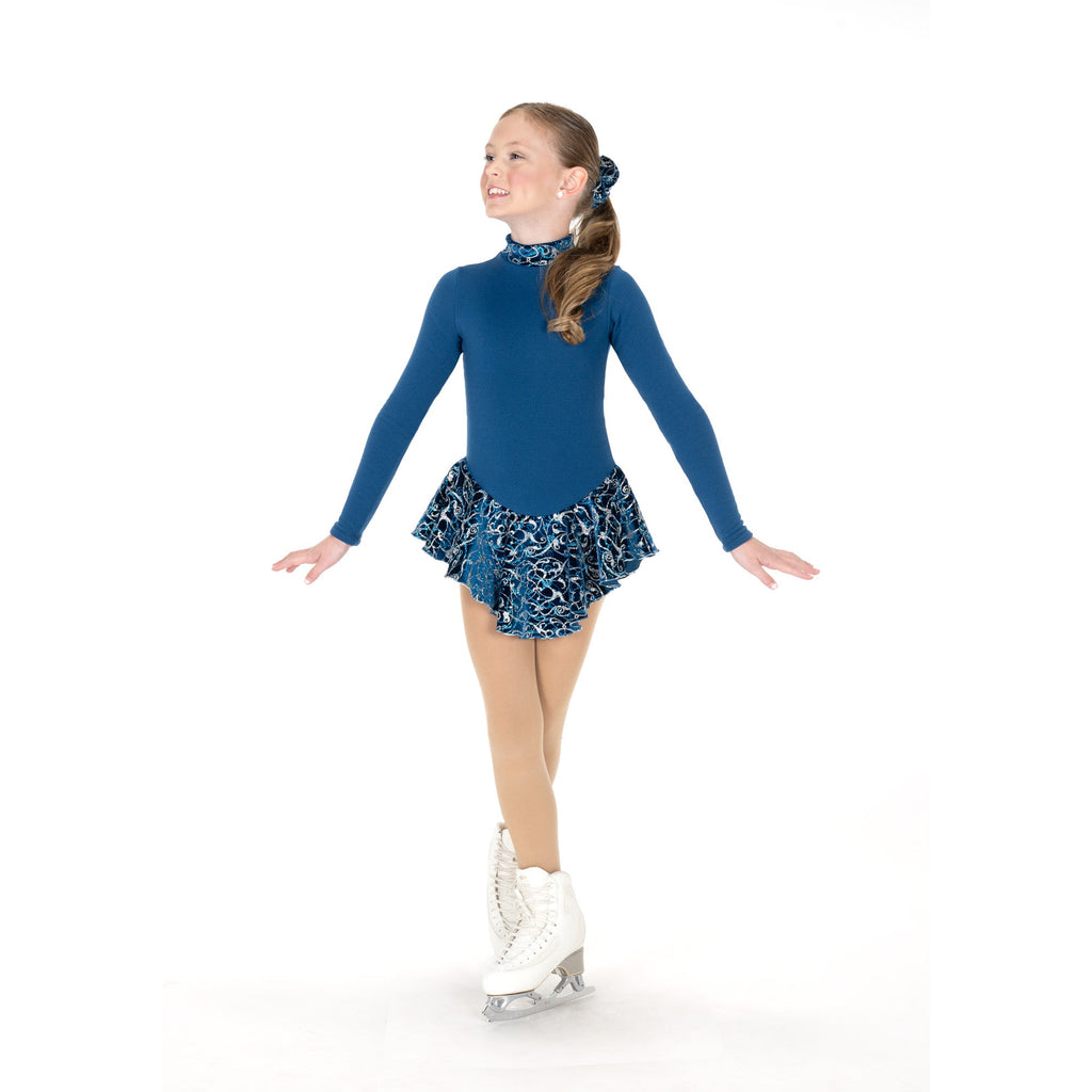 Jerry's Fancy #696 Fleece Skating Dress - Ocean Teal