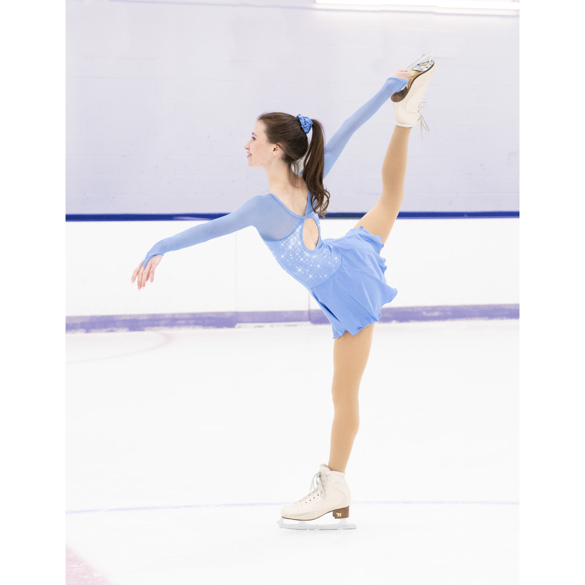 Solitaire Locket Back Skating Dress - 4 Colors