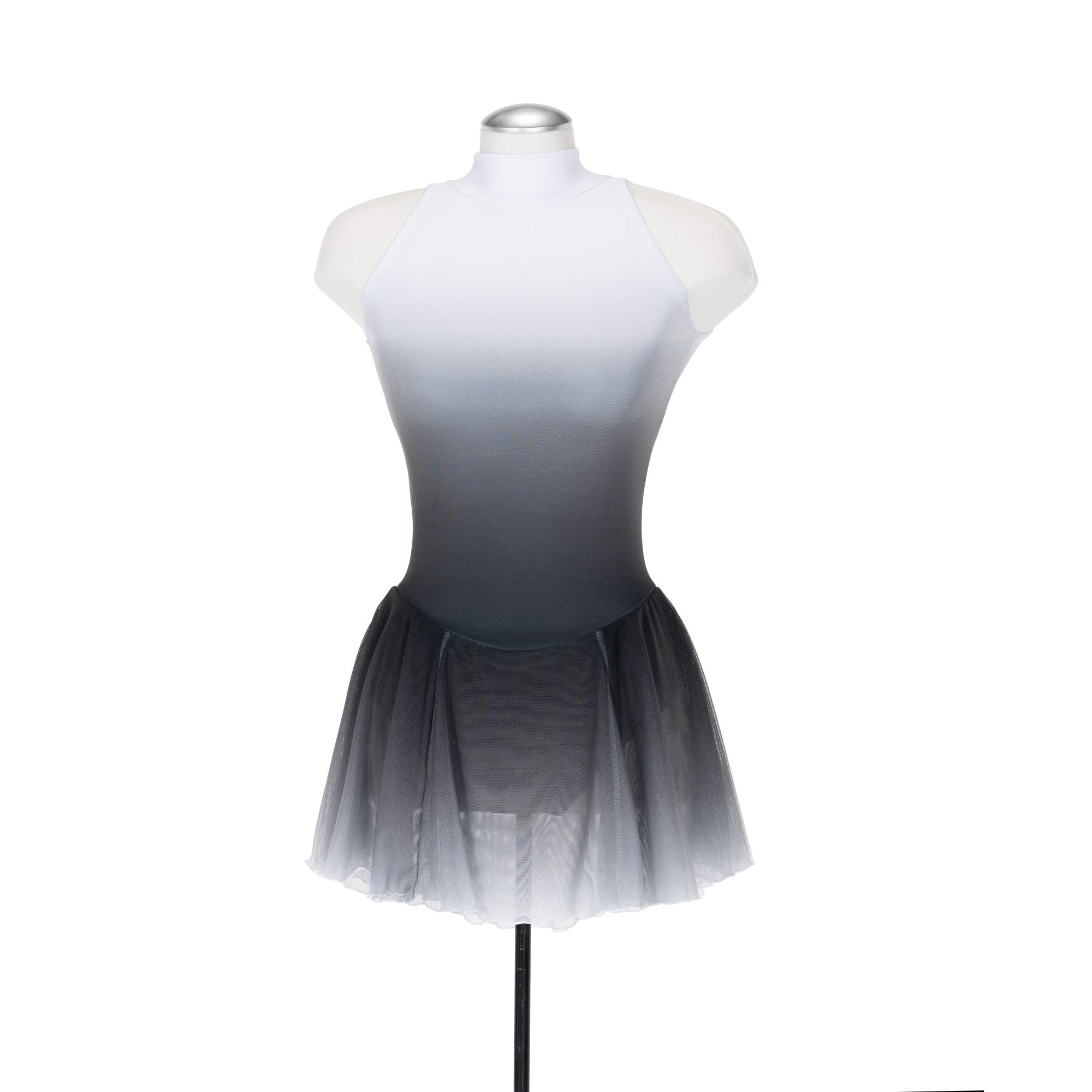 Solitaire Ombre Skating Dress - White