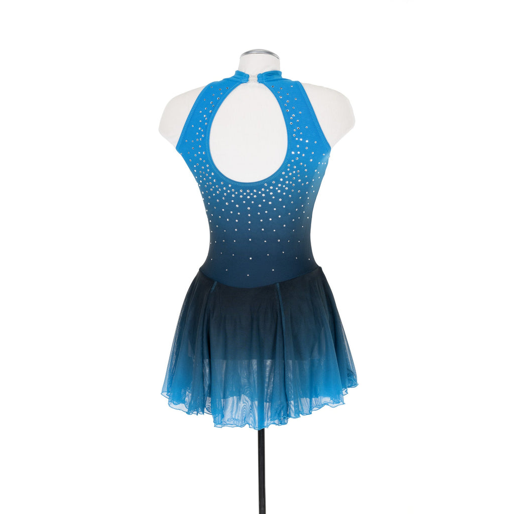 Solitaire Ombre Skating Dress - Blue