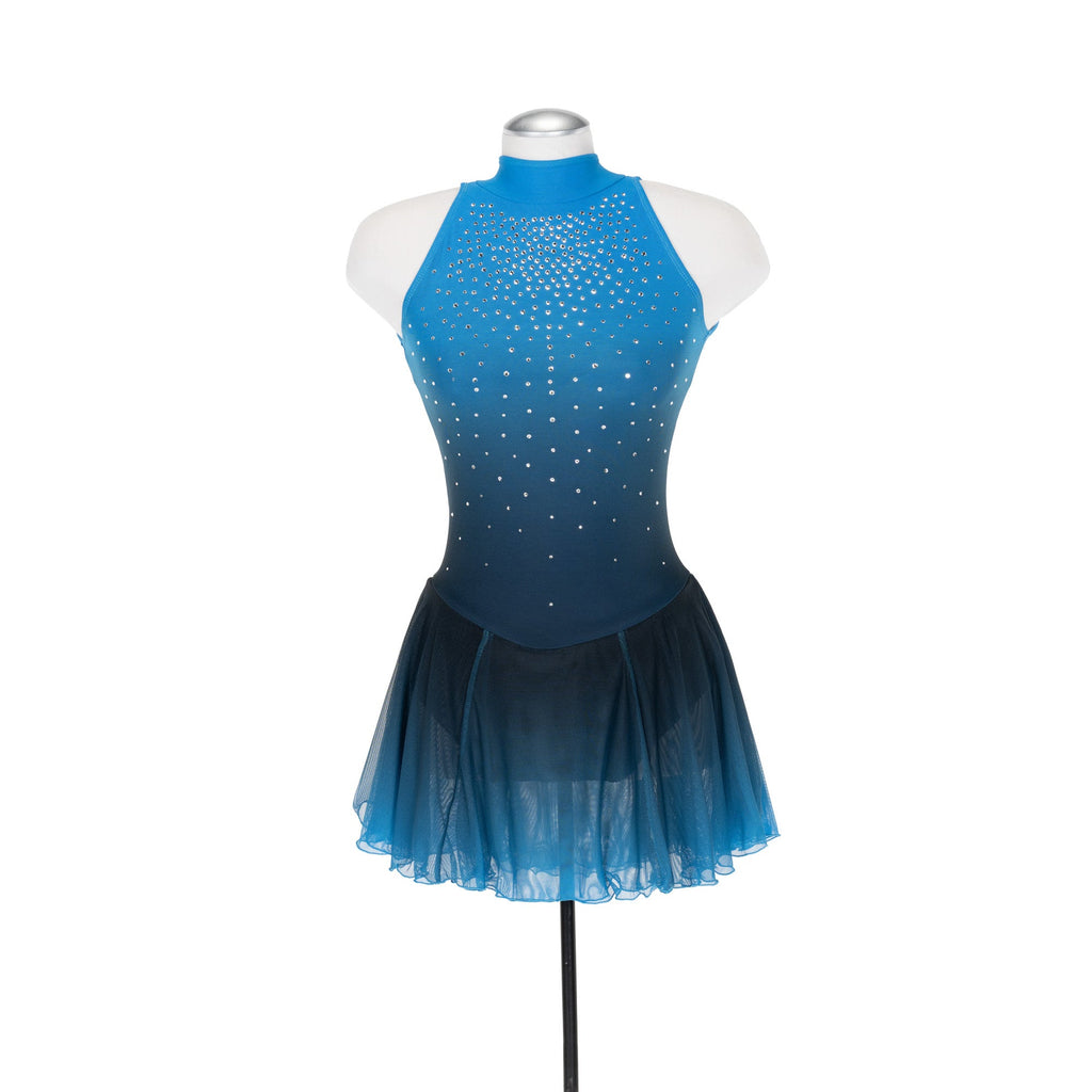 Solitaire Ombre Skating Dress - Blue