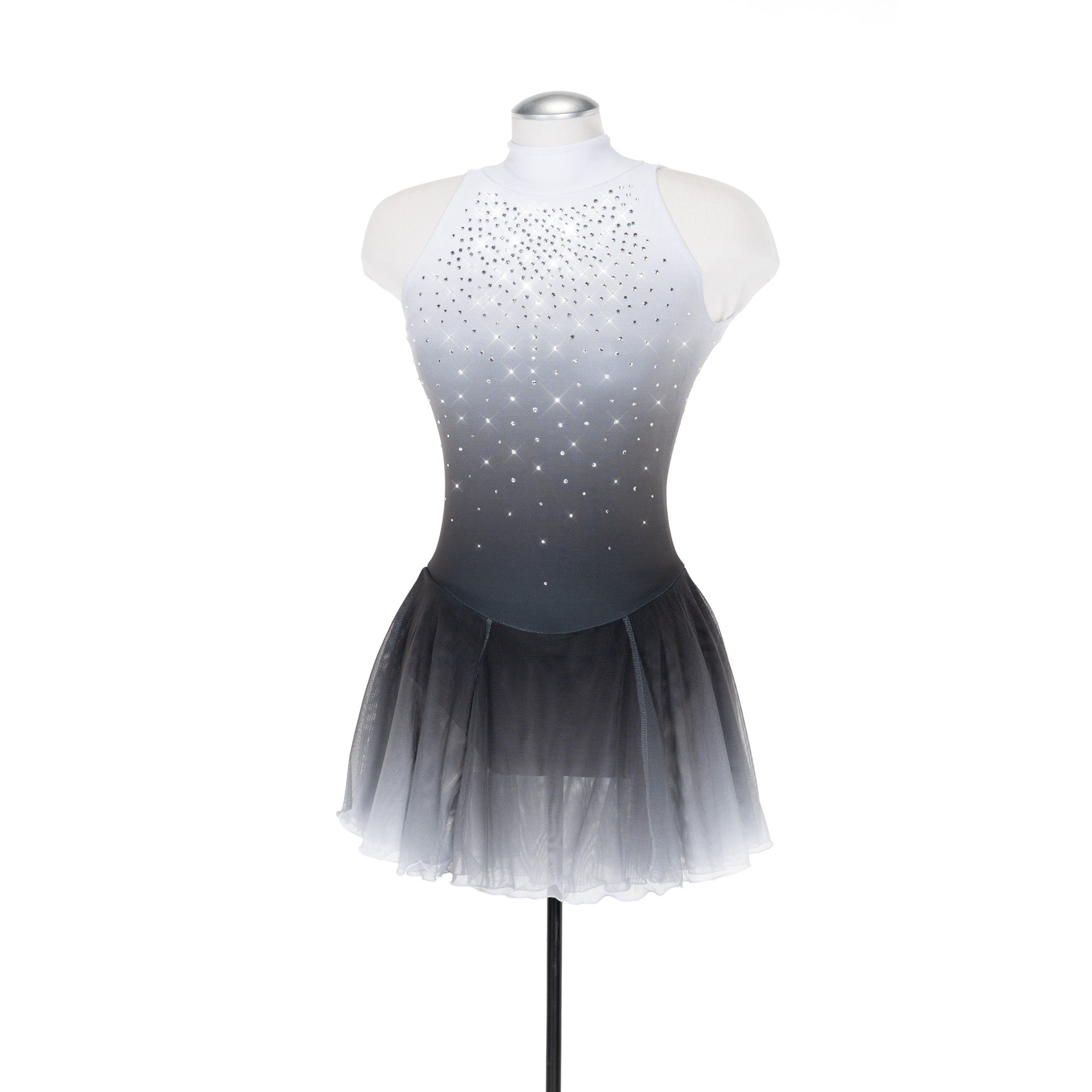 Solitaire Ombre Skating Dress - White