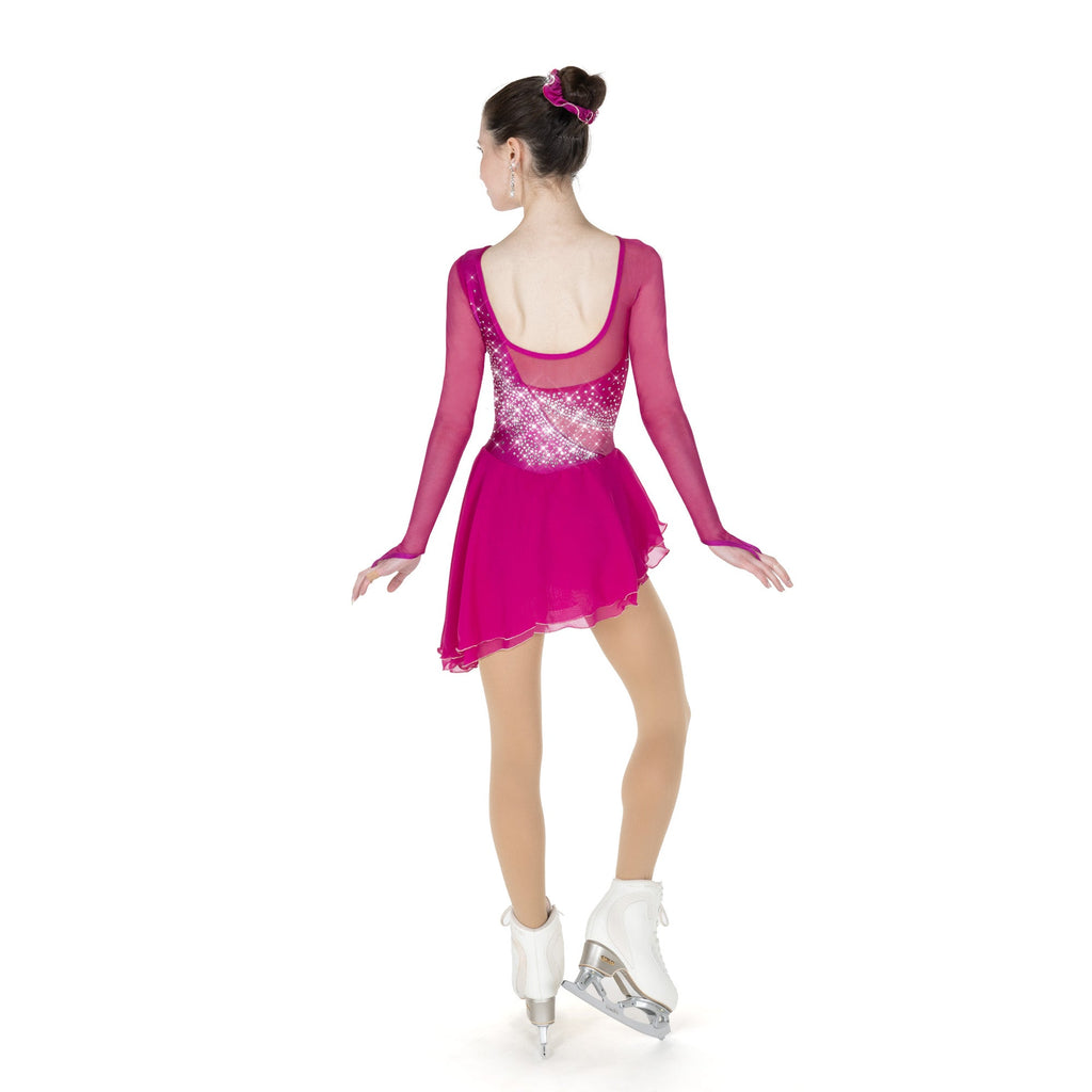 Solitaire Swoosh Skating Dress - Deep Pink