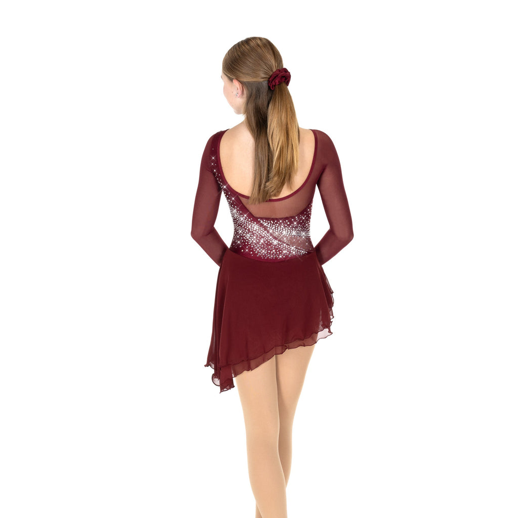 Solitaire Swoosh Skating Dress - Wine