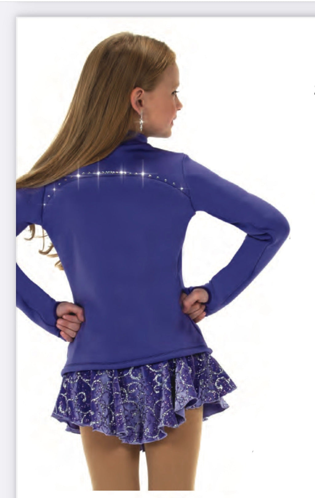 Jerry's Sparkle Seam Fleece Skating Jacket - Purple