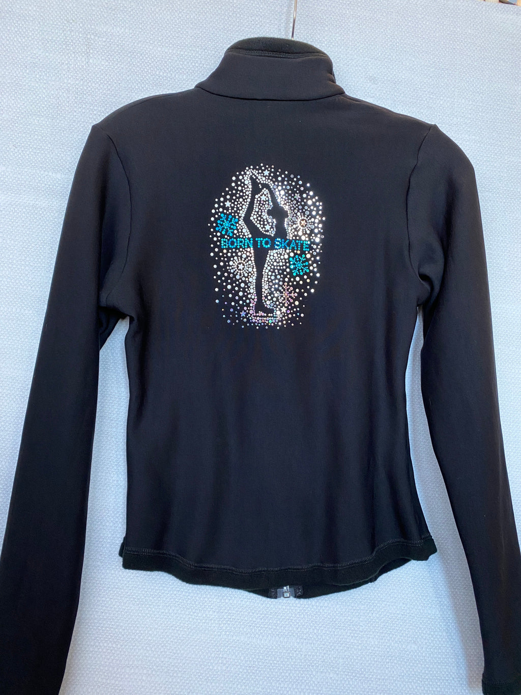 Mondor Ready to Ship Polartec Applique Black Skating Jacket - Born to Skate