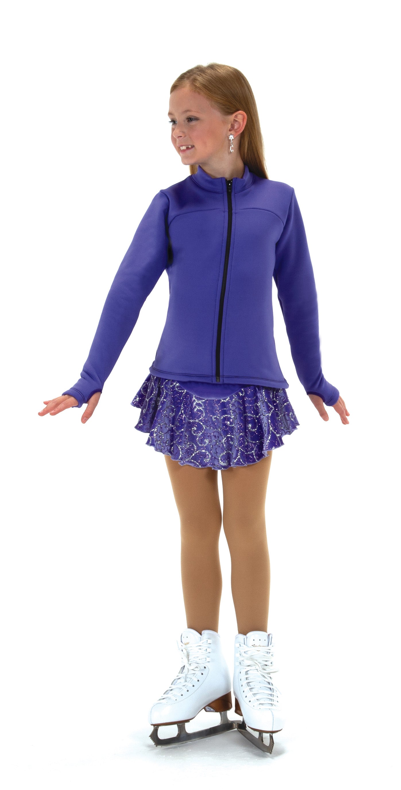 Jerry's Sparkle Seam Fleece Skating Jacket - Purple