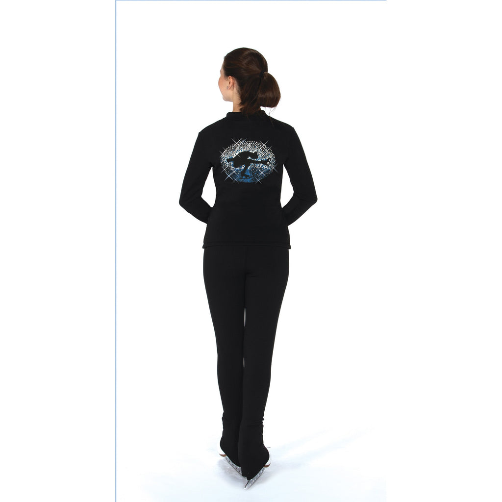 Jerry's Ready to Ship Sit Spin Beaded Fleece Jacket - Blue